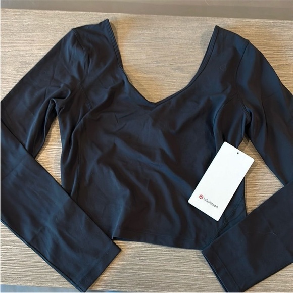Lululemon Align Long Sleeve Shirt Black size 8 NEW WITH TAGS 🖤 - Picture 6 of 9